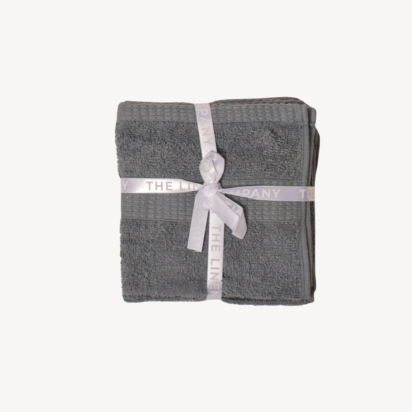 Light Grey Dash Striped Face Towel - Set of 3